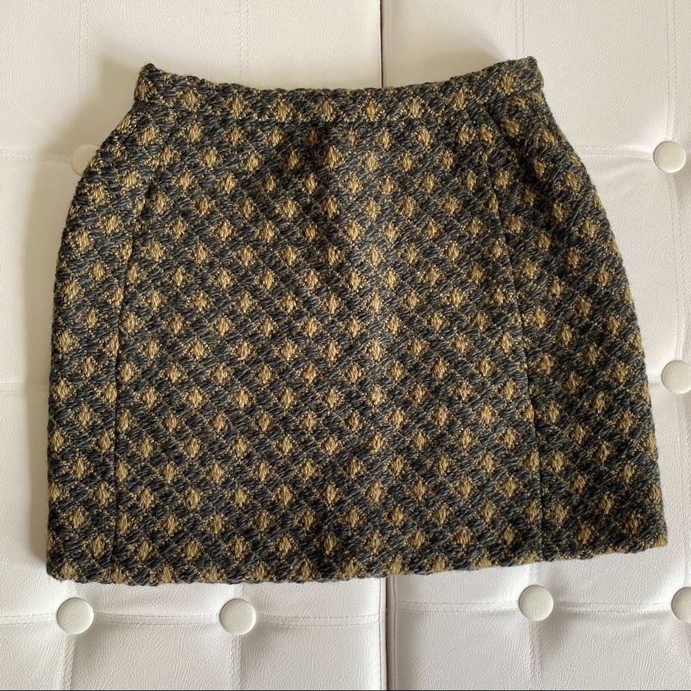 Balenciega wool mini skirt